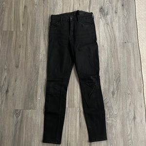 MOTHER black skinny jeans